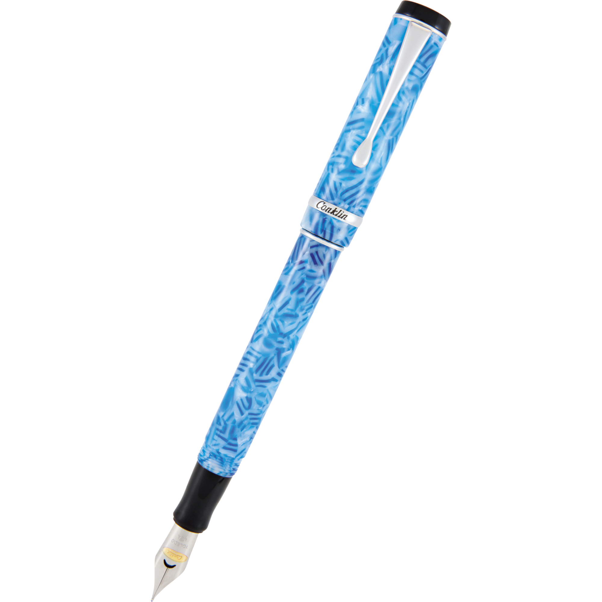 Conklin Duragraph Fountain Pen - Ice Blue-Pen Boutique Ltd