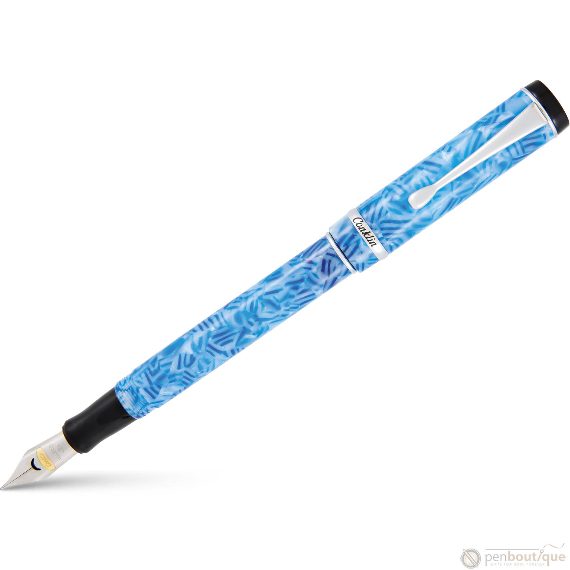 Conklin Duragraph Fountain Pen - Ice Blue-Pen Boutique Ltd