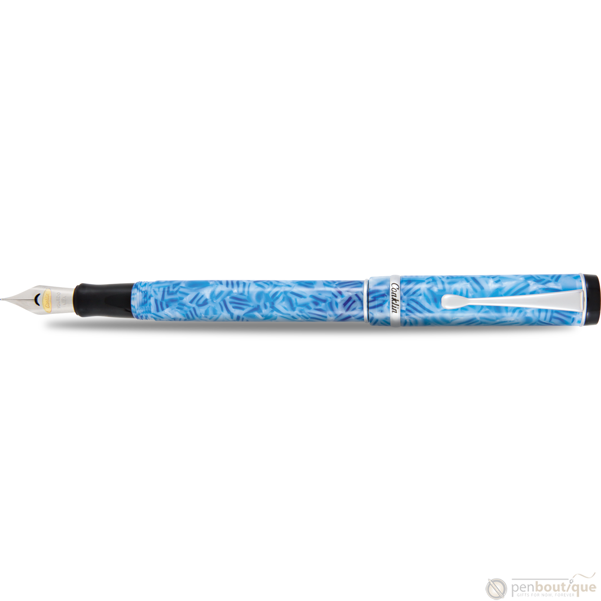 Conklin Duragraph Fountain Pen - Ice Blue-Pen Boutique Ltd