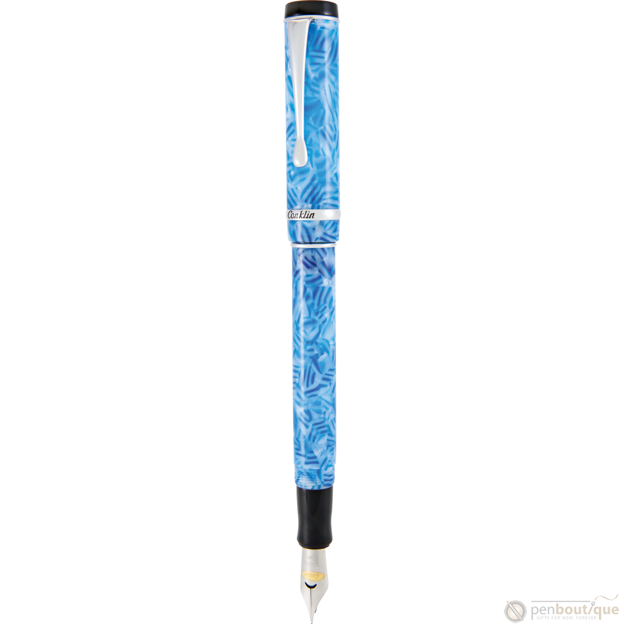 Conklin Duragraph Fountain Pen - Ice Blue-Pen Boutique Ltd