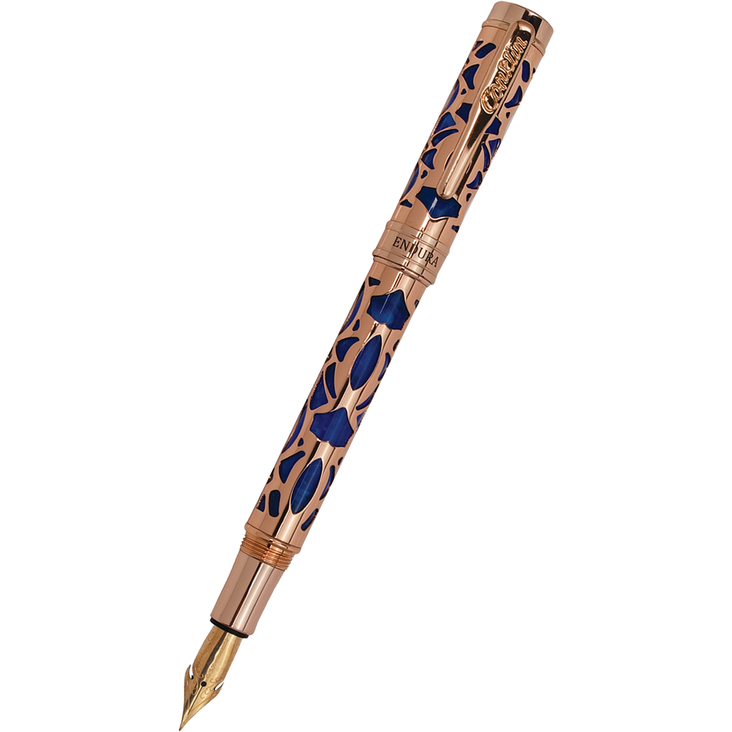 Conklin Endura Fountain Pen - Deco Crest Blue-Pen Boutique Ltd
