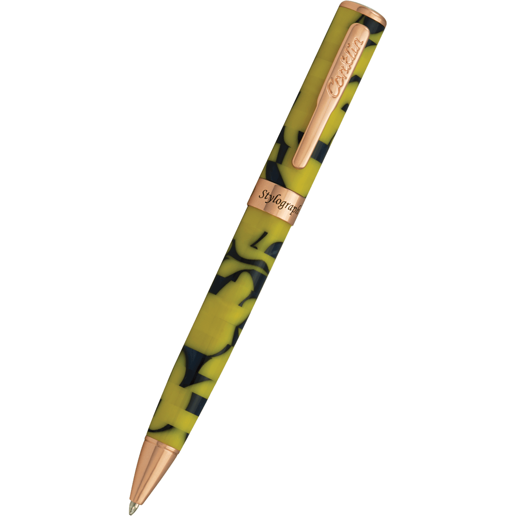 Conklin Stylograph Ballpoint Pen - Mosaic Yellow/Blue-Pen Boutique Ltd