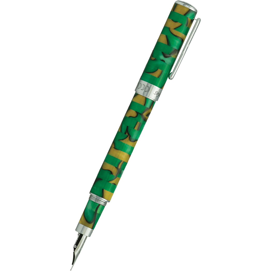 Conklin Stylograph Fountain Pen - Mosaic Green/Brown-Pen Boutique Ltd