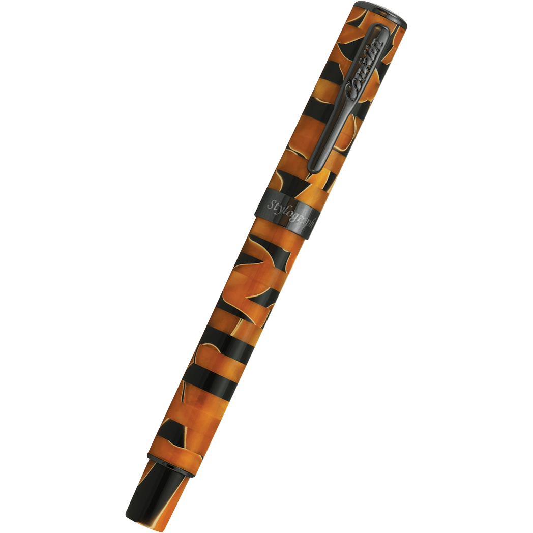 Conklin Stylograph Fountain Pen - Mosaic Orange/Black-Pen Boutique Ltd