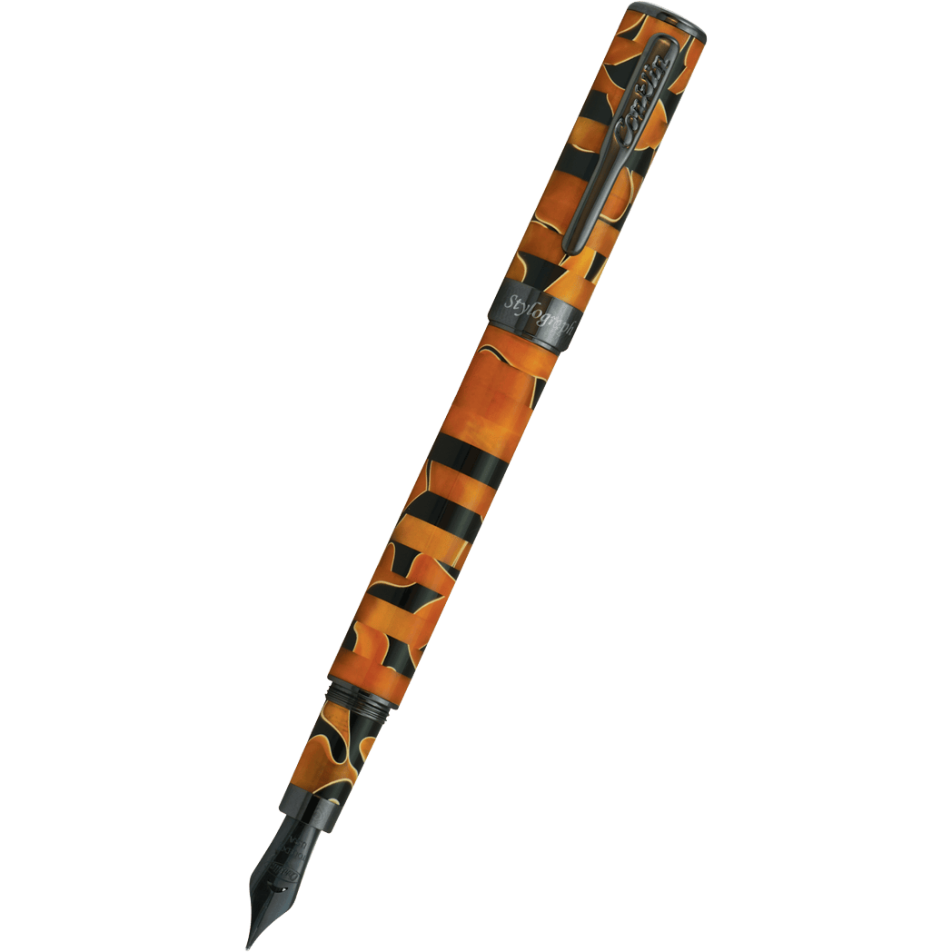 Conklin Stylograph Fountain Pen - Mosaic Orange/Black-Pen Boutique Ltd