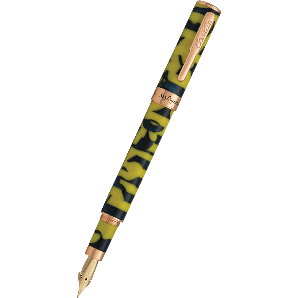 Conklin Stylograph Fountain Pen - Mosaic Yellow/Blue-Pen Boutique Ltd