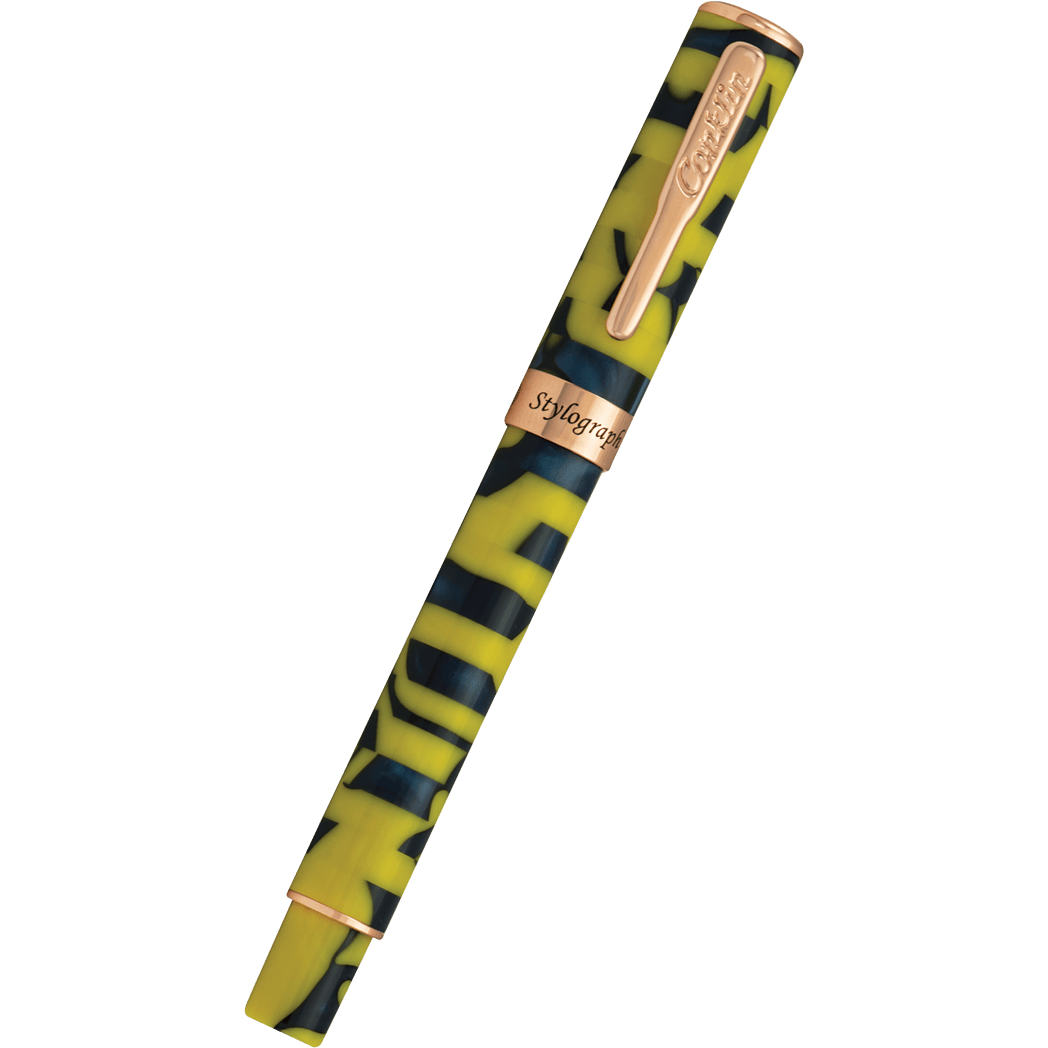 Conklin Stylograph Fountain Pen - Mosaic Yellow/Blue-Pen Boutique Ltd