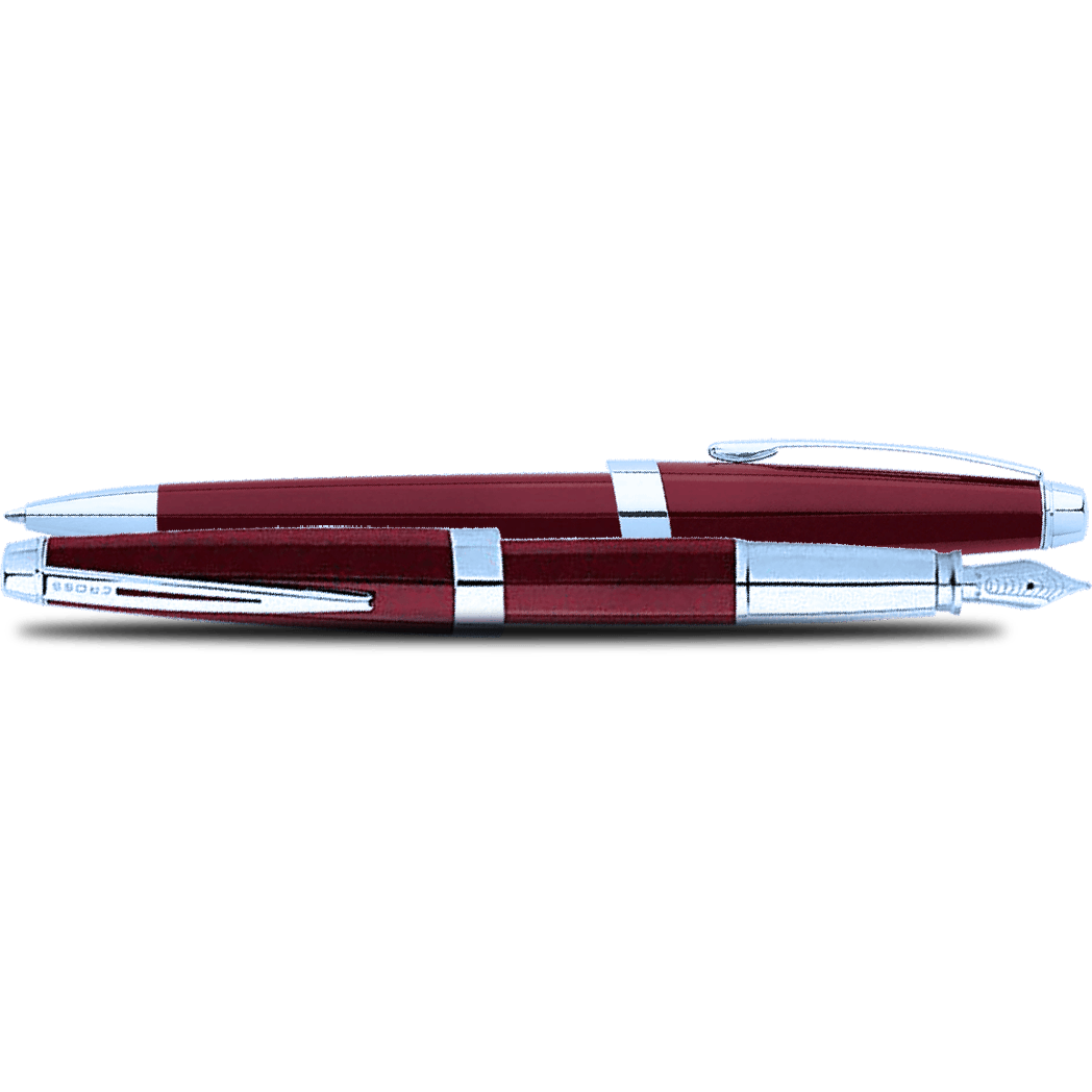 Cross Aventura Fountain Pen and Ballpoint Set - Fire Engine Red-Pen Boutique Ltd