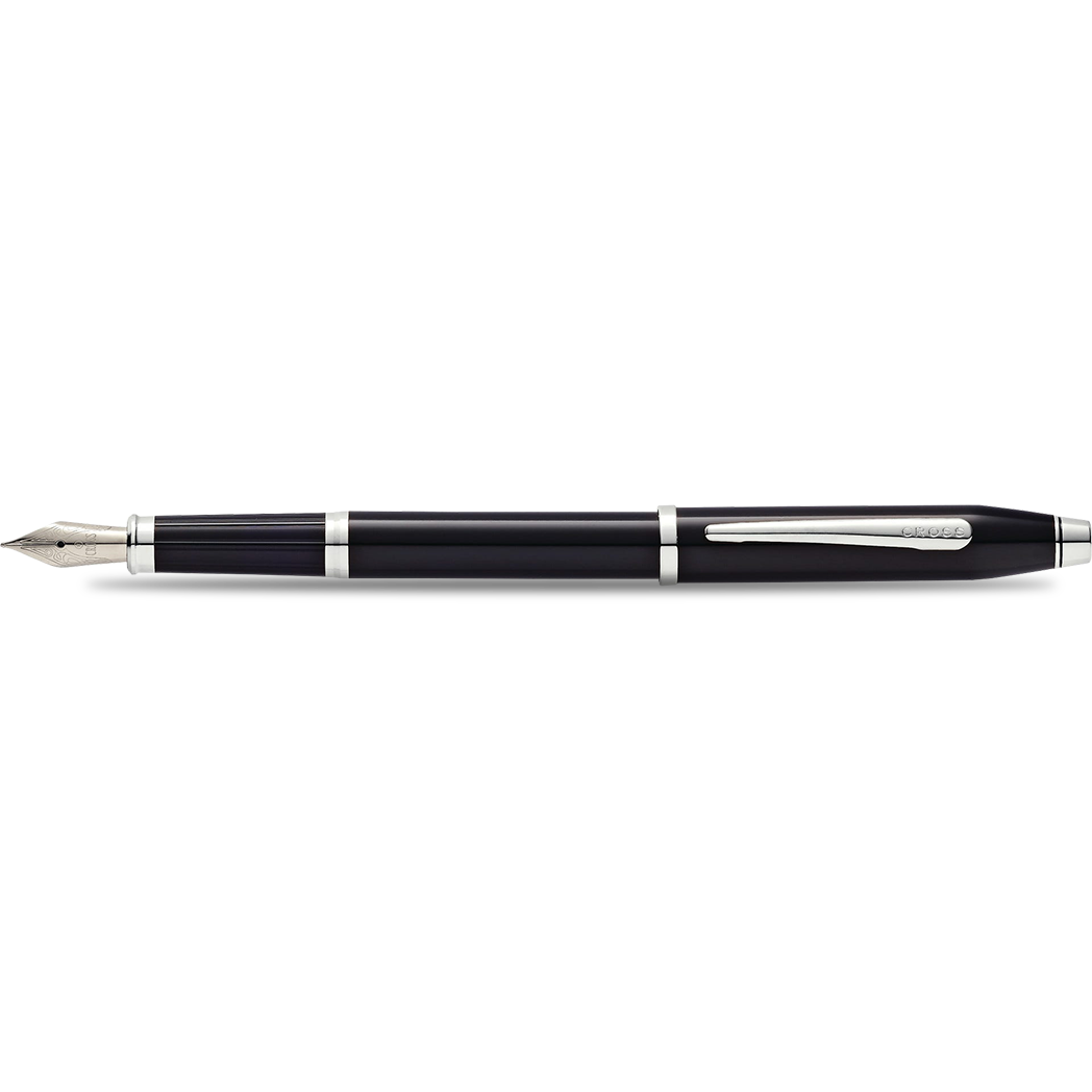 Cross Century II Fountain Pen - Black - Rhodium Trim-Pen Boutique Ltd