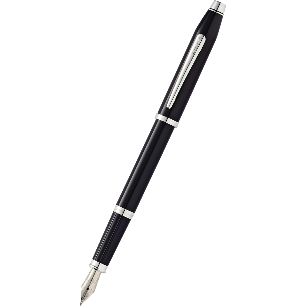 Cross Century II Fountain Pen - Black - Rhodium Trim-Pen Boutique Ltd