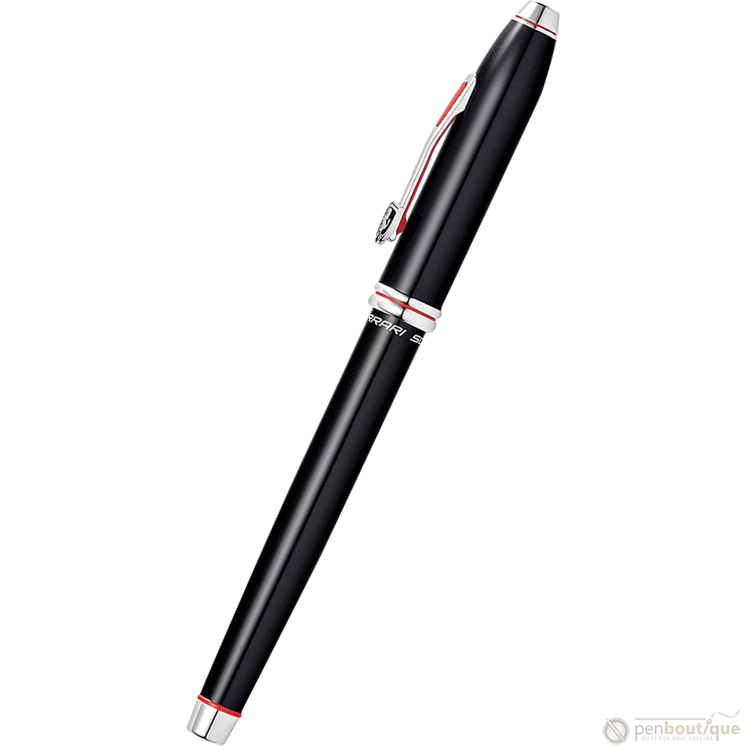 Cross Townsend Fountain Pen - Scuderia Ferrari - Glossy Black - Rhodium Trim (Gold NIb)-Pen Boutique Ltd
