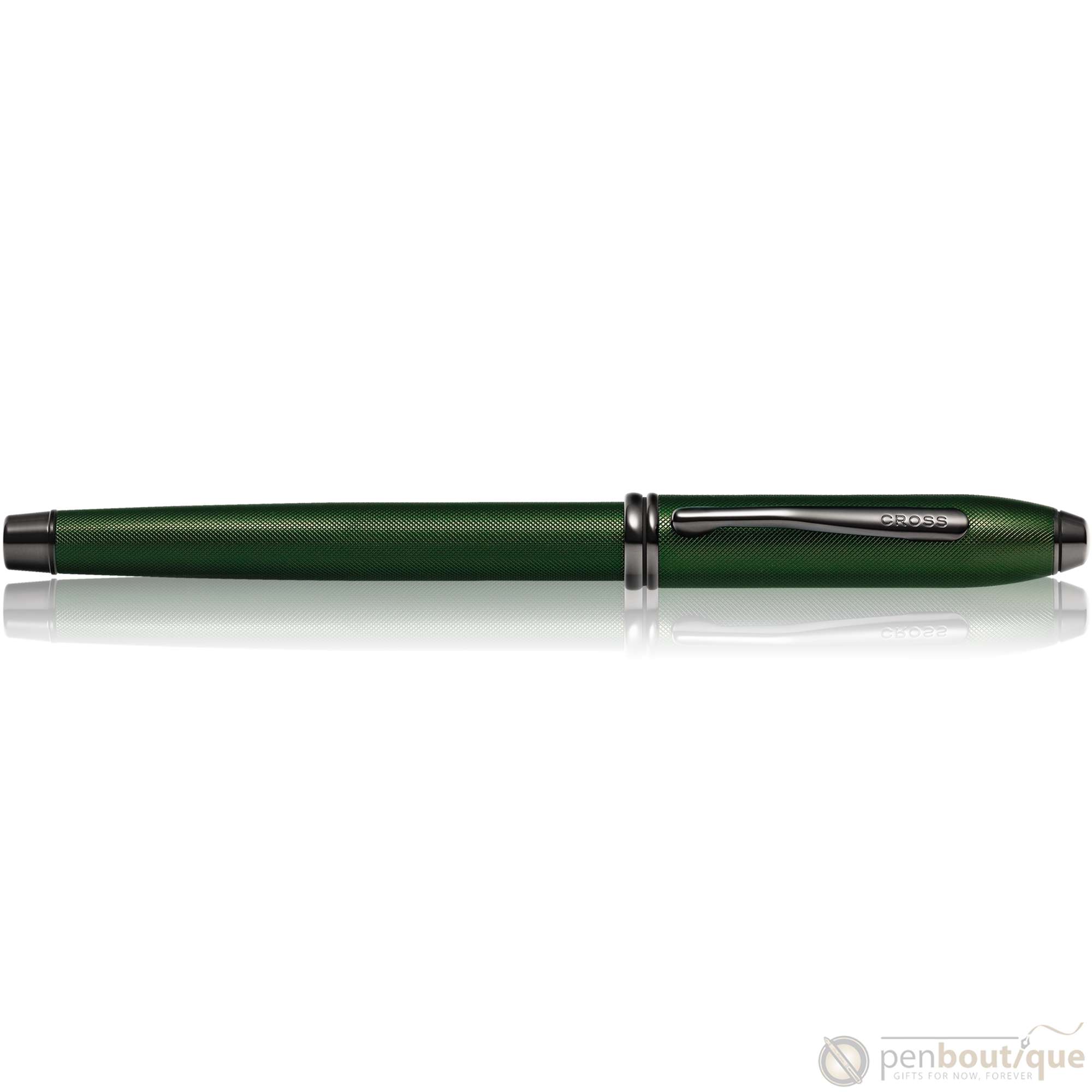 Cross Townsend Fountain Pen - Matte Green Micro Knurl-Pen Boutique Ltd