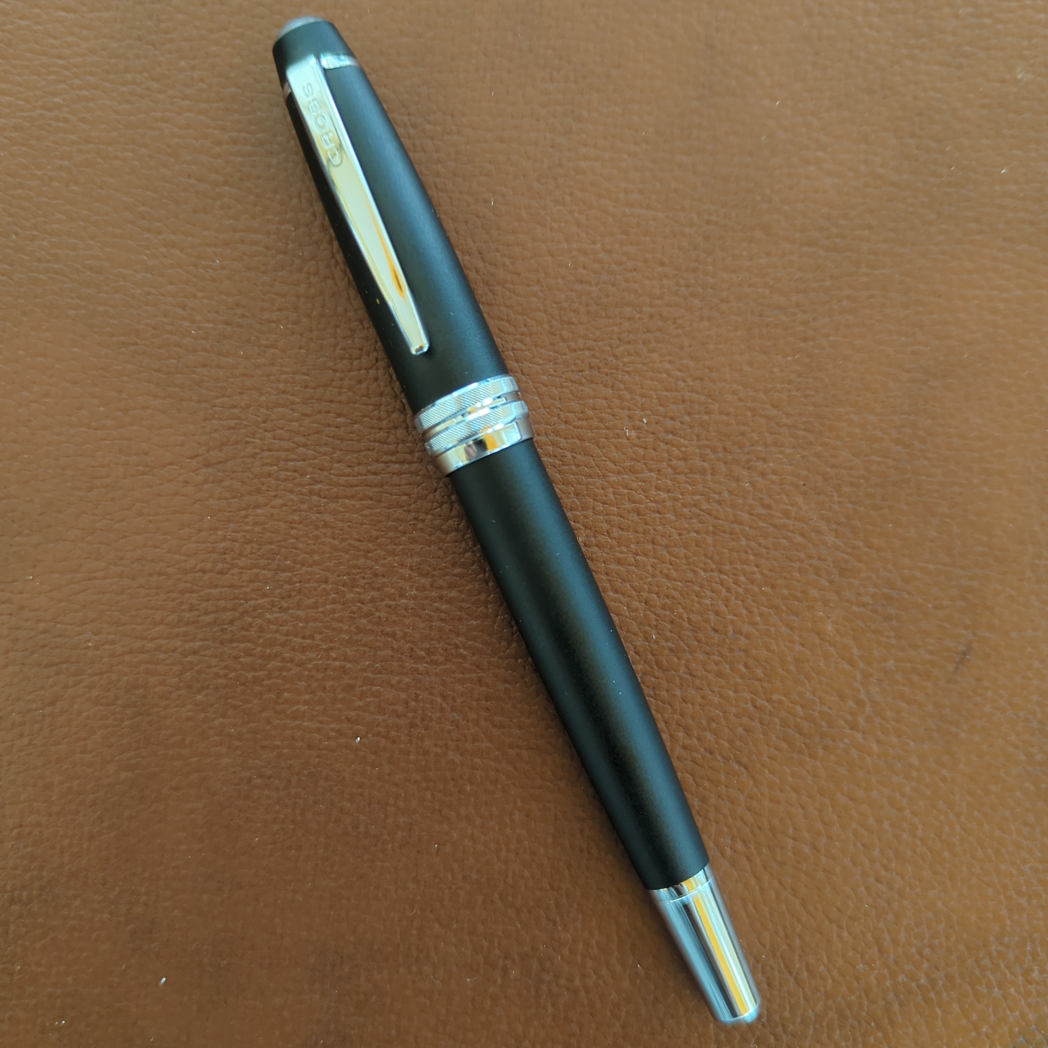 Cross Bailey Matte Black with Chrome Trim Fountain Pen - M-Pen Boutique Ltd