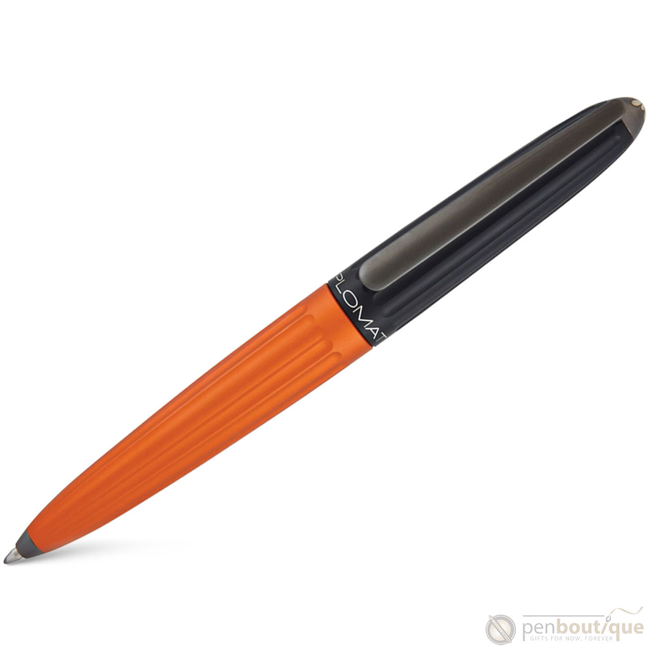 Diplomat Aero Ballpoint Pen - Black/Orange-Pen Boutique Ltd