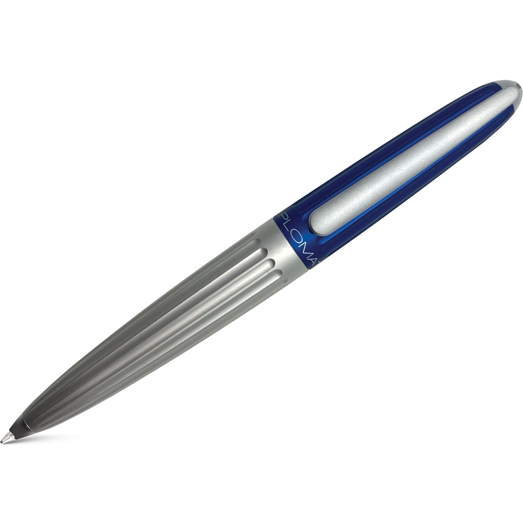 Diplomat Aero Ballpoint Pen - Blue/Silver-Pen Boutique Ltd