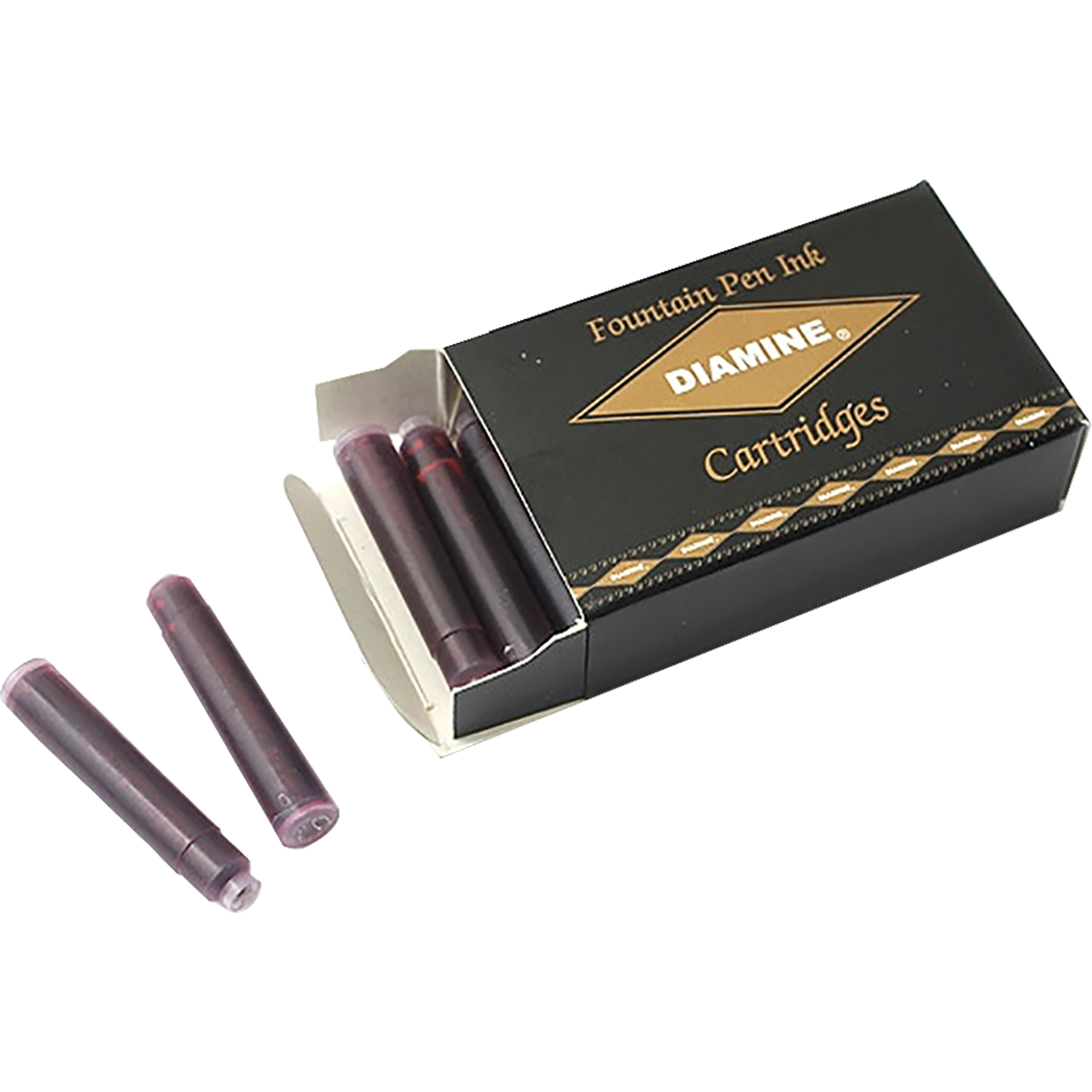 Diamine Maroon Ink Cartridges 18/pk-Pen Boutique Ltd
