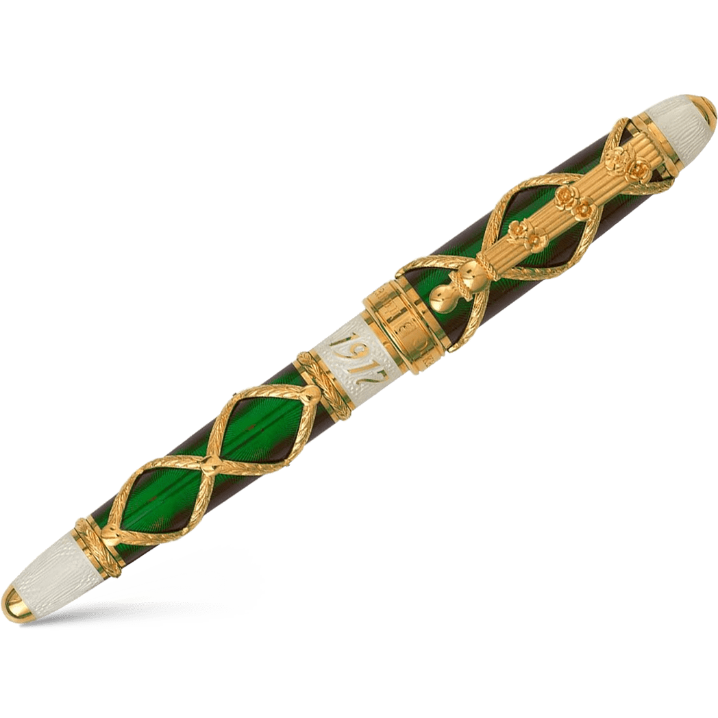 David Oscarson Russian Imperial Emerald Limited Edition Rollerball Pen - Pen Boutique Ltd
