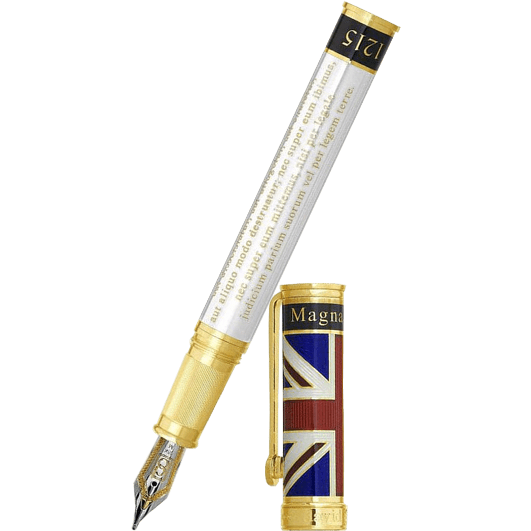 David Oscarson Magna Carta Fountain Pen - Translucent Pearl - Pen Boutique Ltd