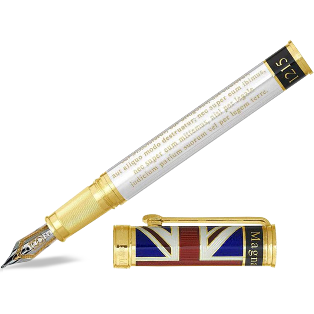 David Oscarson Magna Carta Fountain Pen - Translucent Pearl-Pen Boutique Ltd