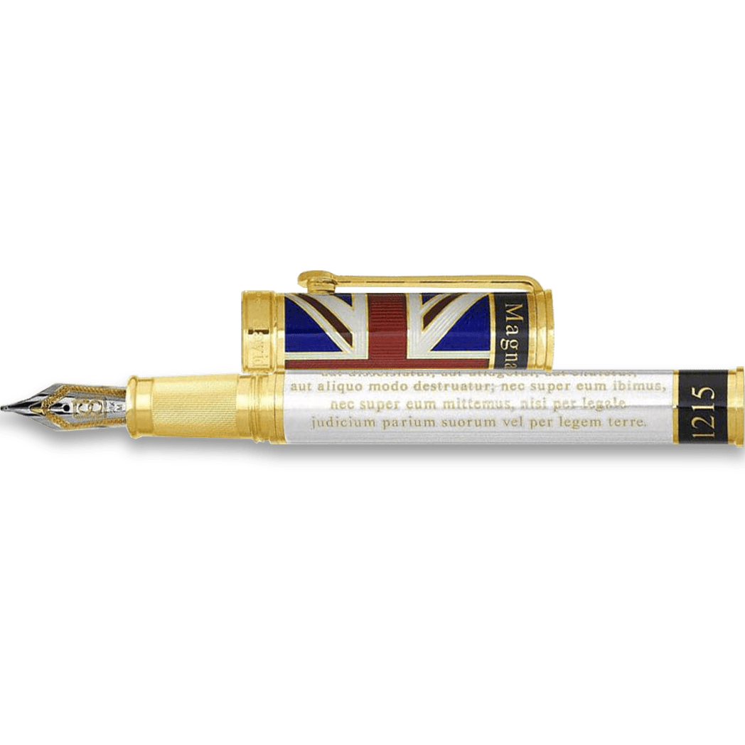 David Oscarson Magna Carta Fountain Pen - Translucent Pearl - Pen Boutique Ltd