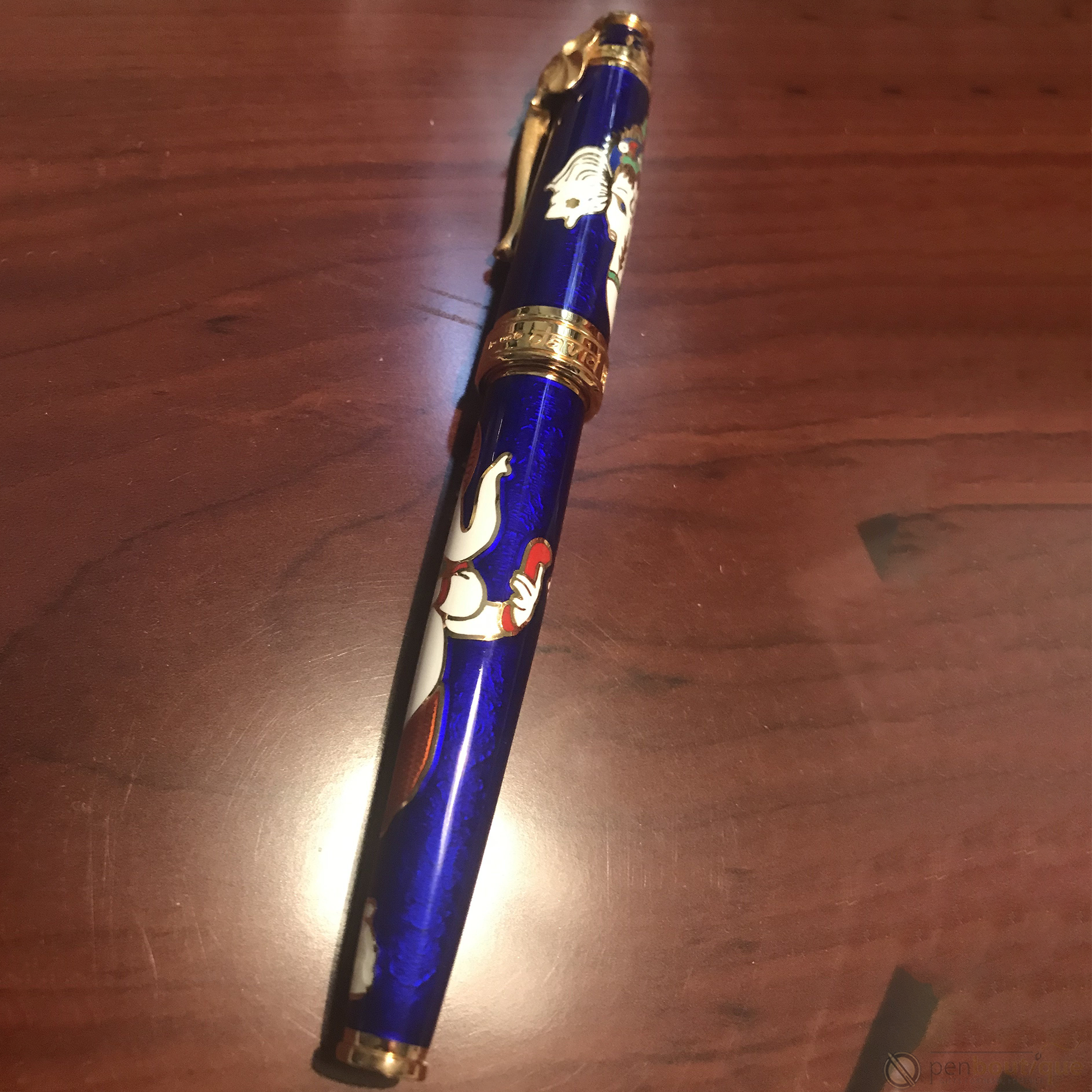David Oscarson Lord Ganesha Rollerball Pen - Blue-Pen Boutique Ltd