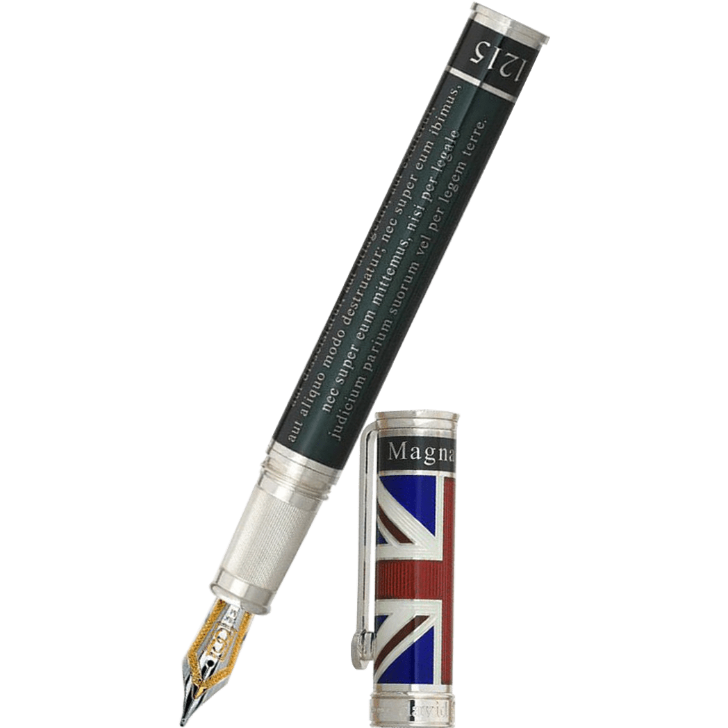 David Oscarson Magna Carta Fountain Pen - Translucent Black - Pen Boutique Ltd