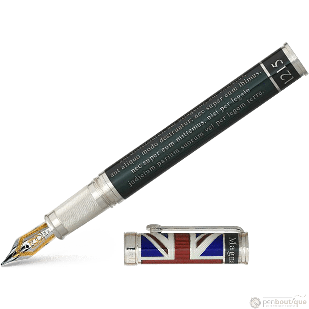 David Oscarson Magna Carta Fountain Pen - Translucent Black - Pen Boutique Ltd
