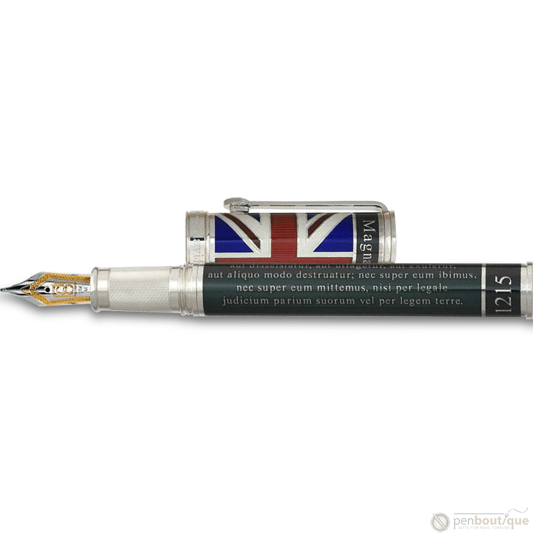David Oscarson Magna Carta Fountain Pen - Translucent Black - Pen Boutique Ltd