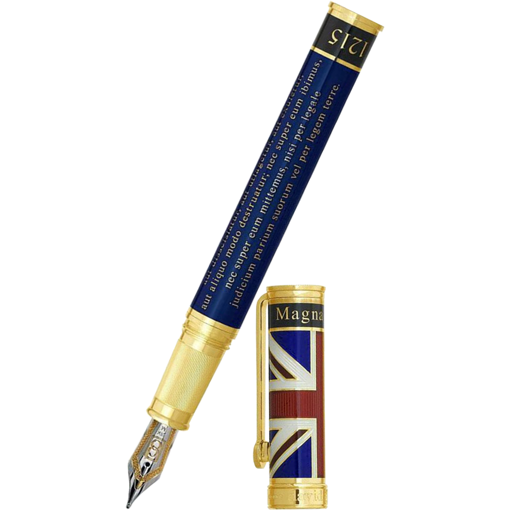 David Oscarson Magna Carta Fountain Pen - Translucent Sapphire-Pen Boutique Ltd