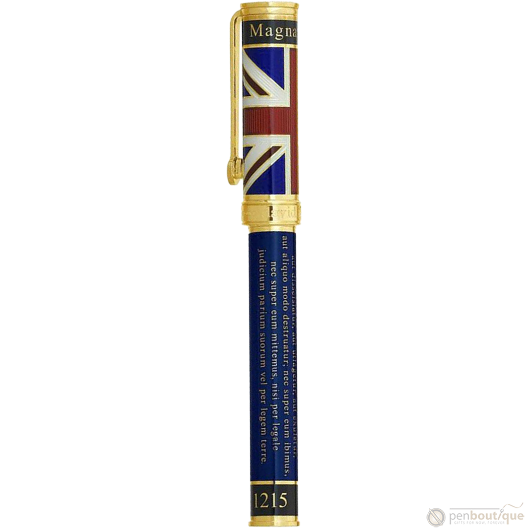 David Oscarson Magna Carta Fountain Pen - Translucent Sapphire-Pen Boutique Ltd