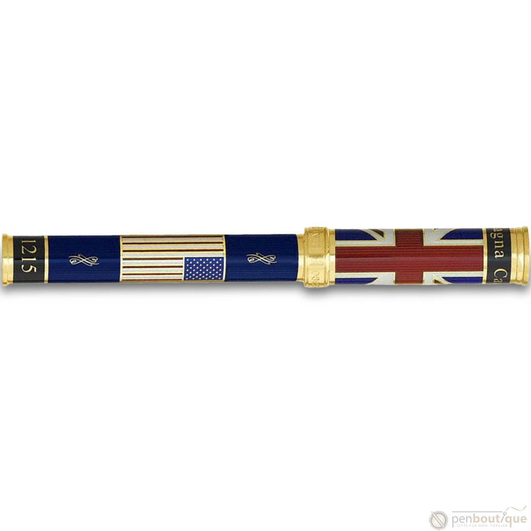 David Oscarson Magna Carta Fountain Pen - Translucent Sapphire-Pen Boutique Ltd