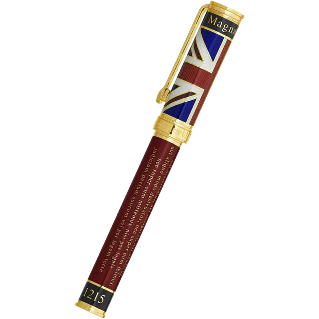David Oscarson Magna Carta Rollerball Pen - Translucent Ruby-Pen Boutique Ltd