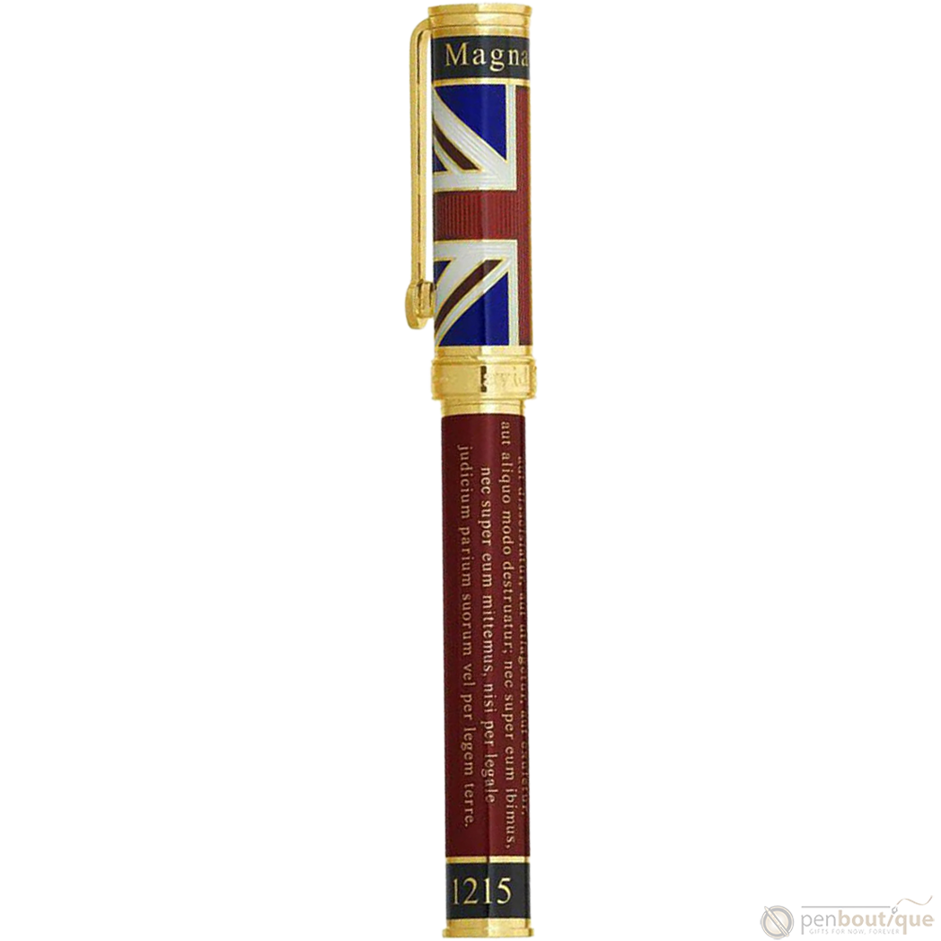 David Oscarson Magna Carta Rollerball Pen - Translucent Ruby-Pen Boutique Ltd