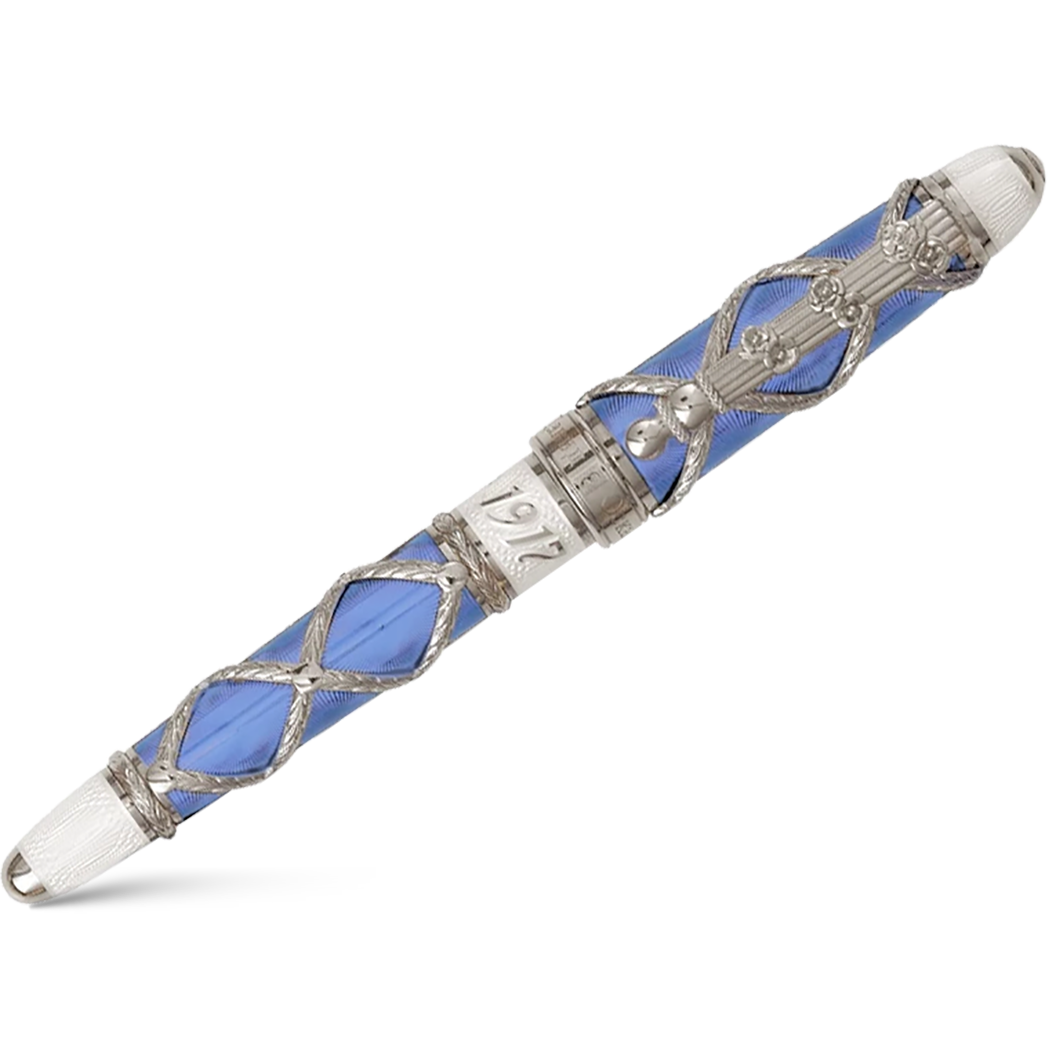 David Oscarson Russian Imperial Sky Blue Limited Edition Rollerball Pen-Pen Boutique Ltd