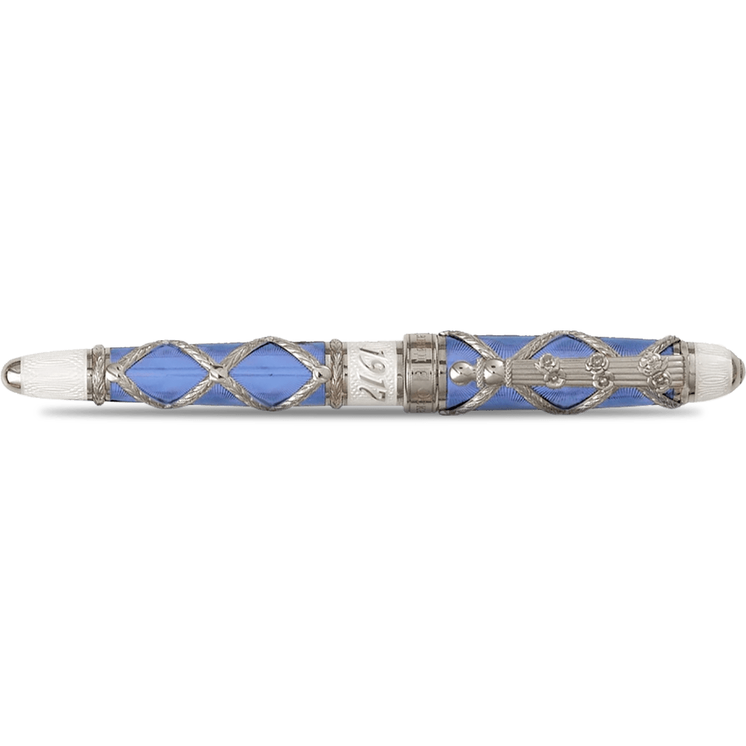 David Oscarson Russian Imperial Sky Blue Limited Edition Fountain Pen - Pen Boutique Ltd