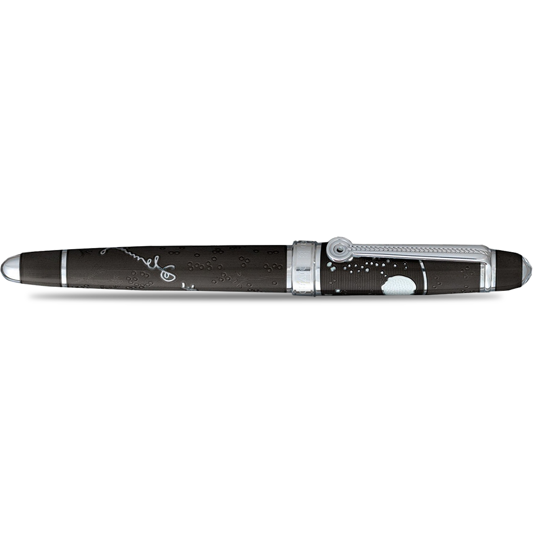 David Oscarson Sir Alexander Fleming Rollerball Pen - Translucent Black-Pen Boutique Ltd