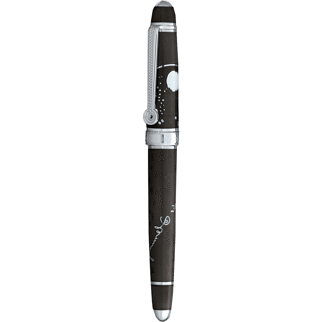 David Oscarson Sir Alexander Fleming Rollerball Pen - Translucent Black - Pen Boutique Ltd