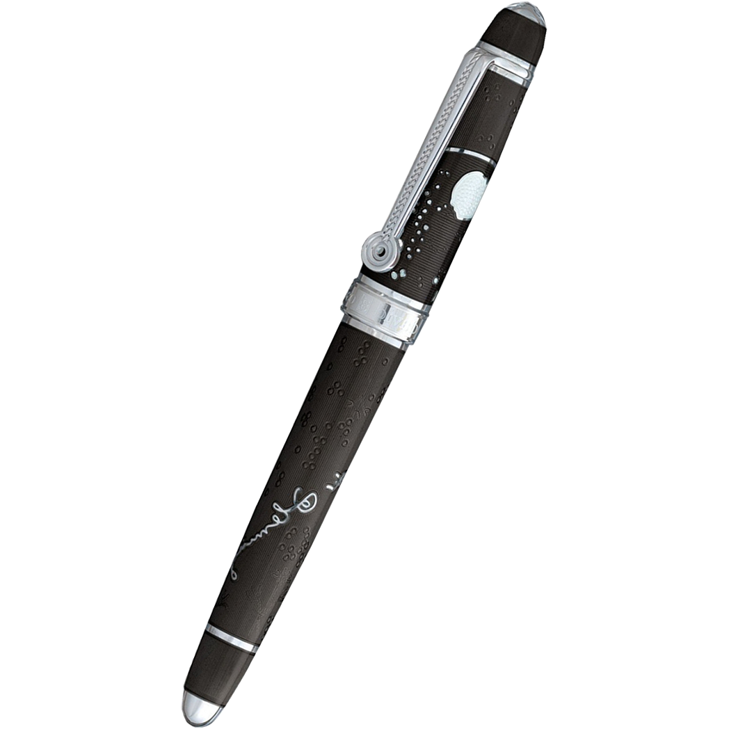 David Oscarson Sir Alexander Fleming Rollerball Pen - Translucent Black-Pen Boutique Ltd