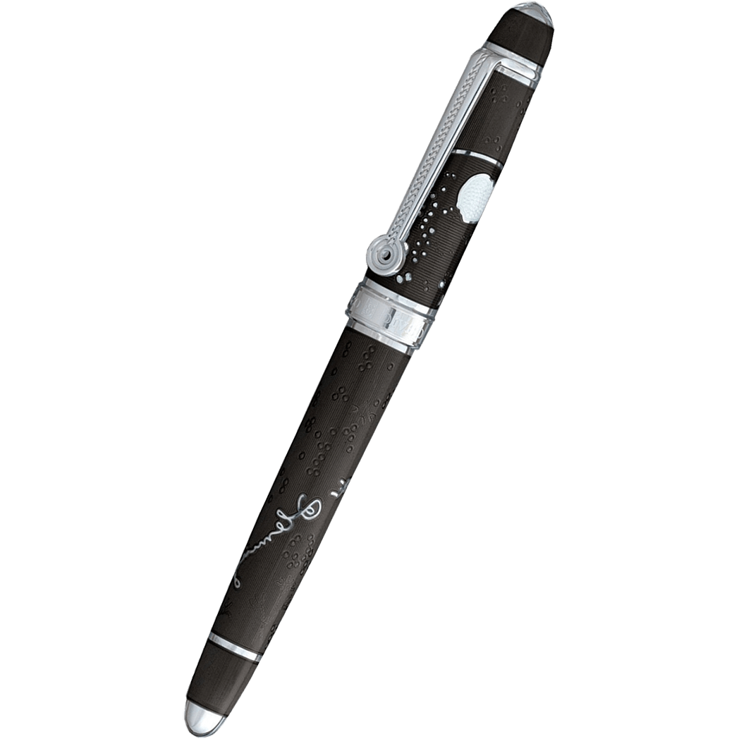 David Oscarson Sir Alexander Fleming Rollerball Pen - Translucent Black - Pen Boutique Ltd