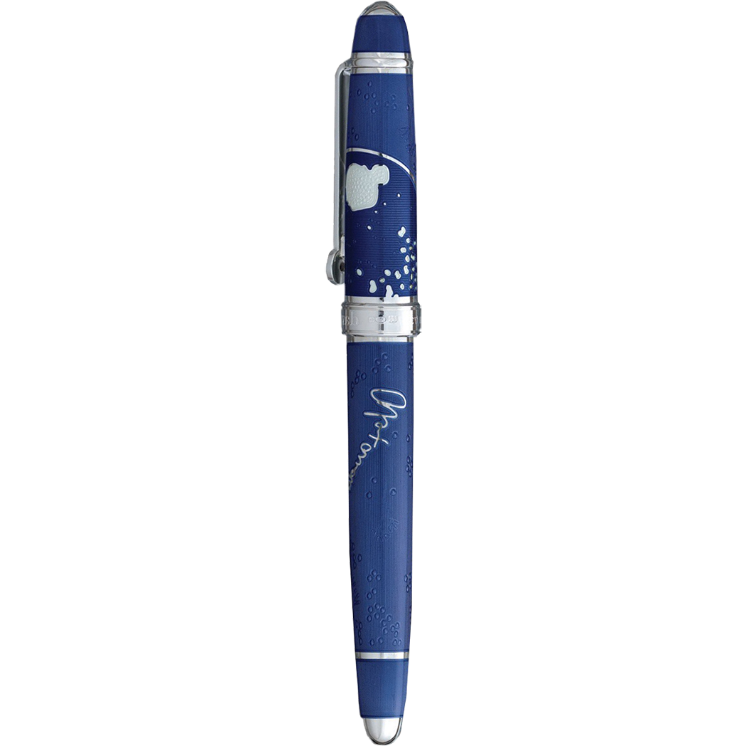 David Oscarson Sir Alexander Fleming Fountain Pen - Translucent Blue-Pen Boutique Ltd