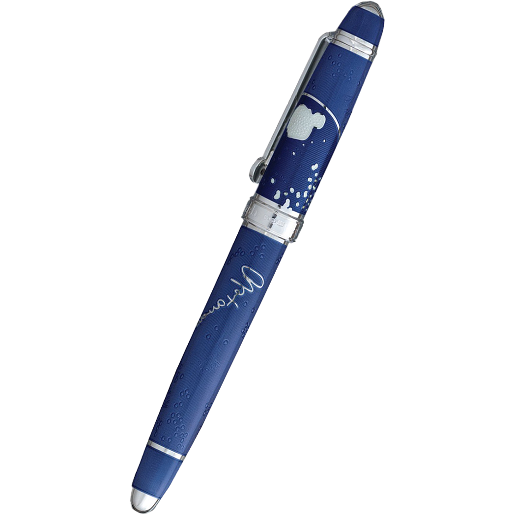 David Oscarson Sir Alexander Fleming Fountain Pen - Translucent Blue-Pen Boutique Ltd