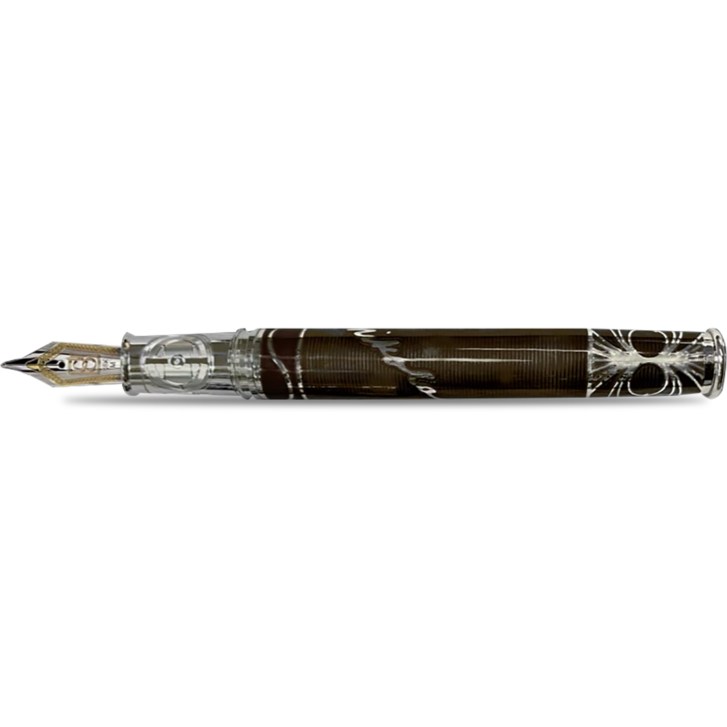 David Oscarson Tesla Fountain Pen - Translucent Mossy-Pen Boutique Ltd
