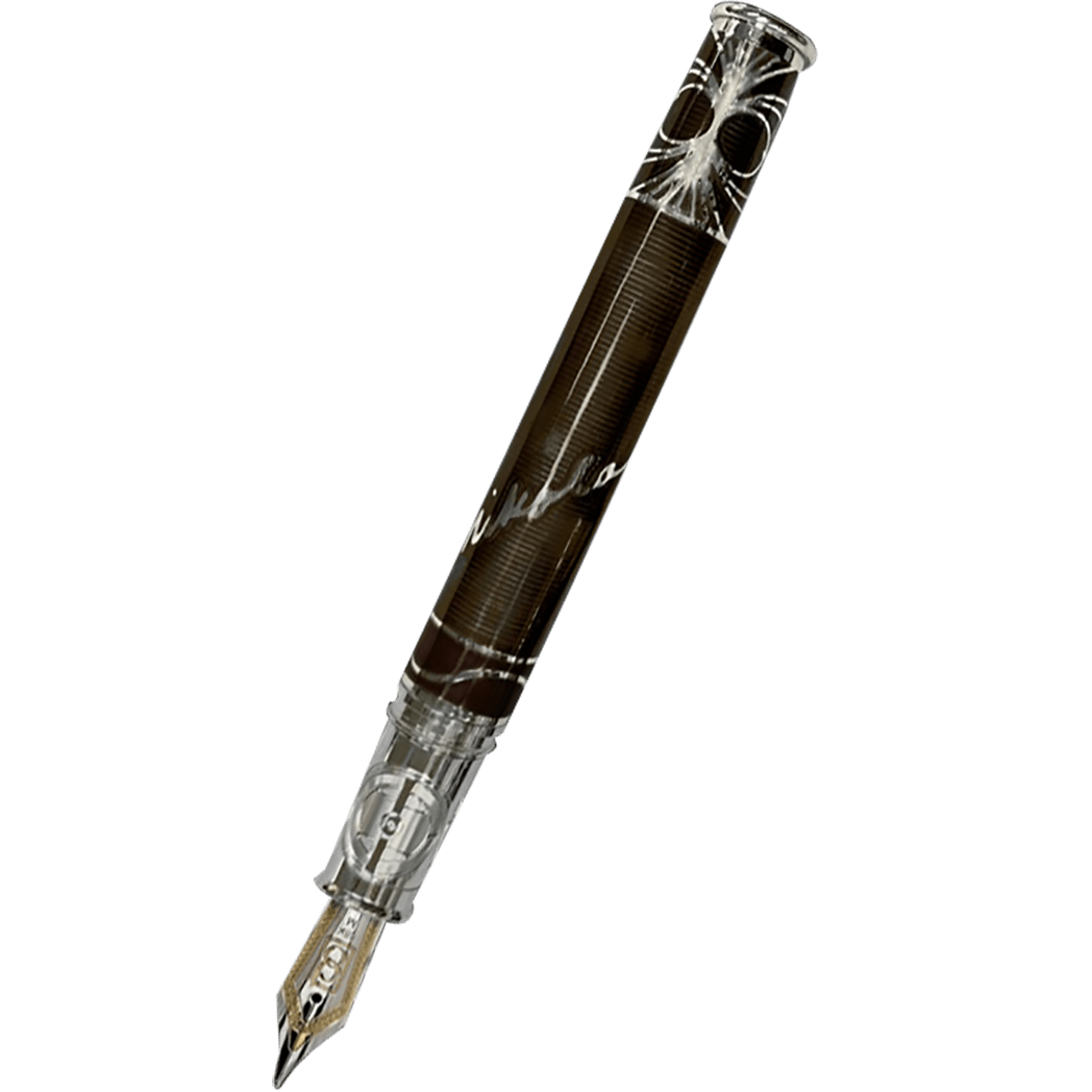 David Oscarson Tesla Fountain Pen - Translucent Mossy - Pen Boutique Ltd