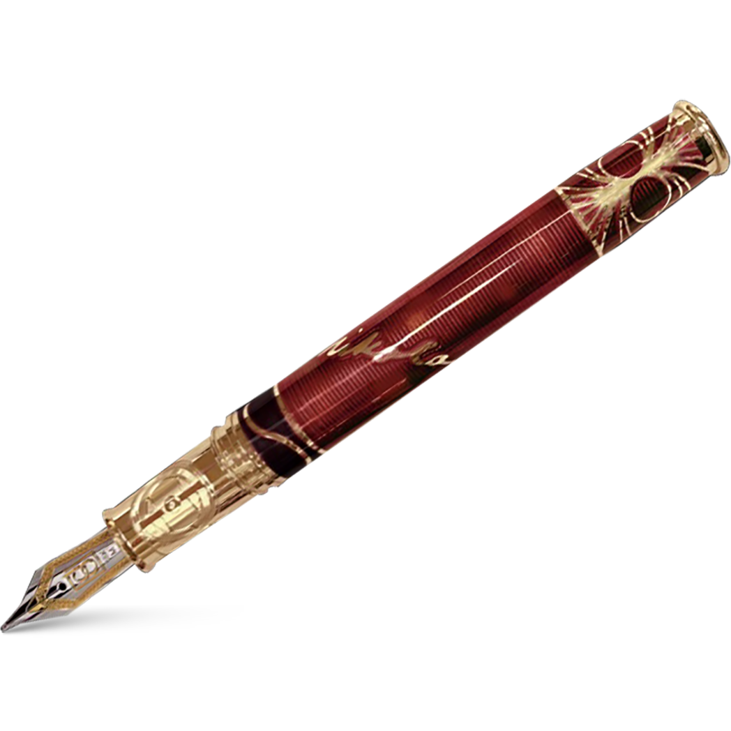 David Oscarson Tesla Fountain Pen - Translucent Orange-Pen Boutique Ltd