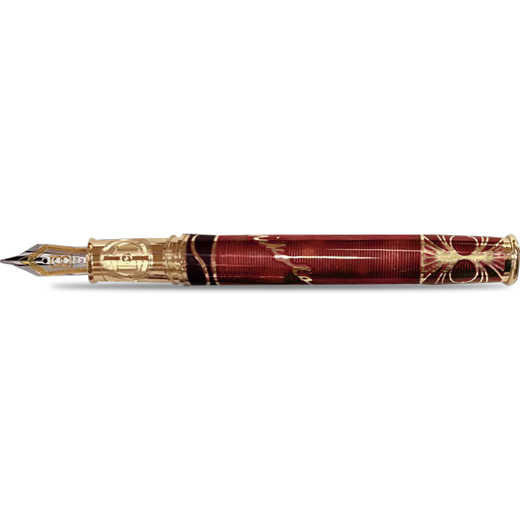 David Oscarson Tesla Fountain Pen - Translucent Orange-Pen Boutique Ltd