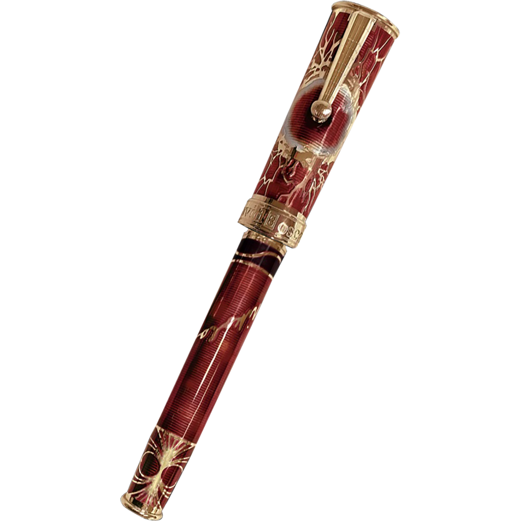 David Oscarson Tesla Fountain Pen - Translucent Orange-Pen Boutique Ltd