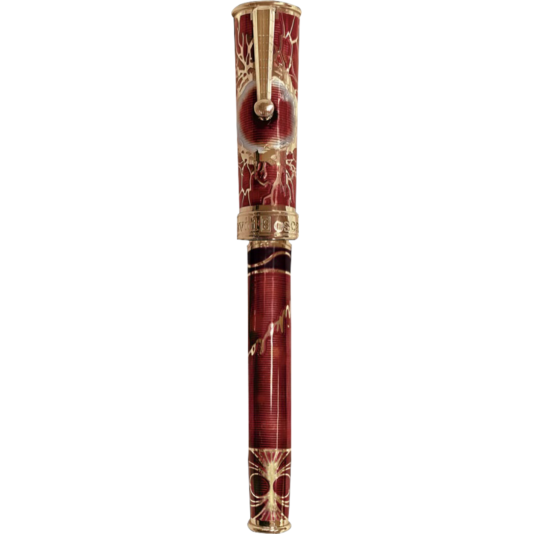 David Oscarson Tesla Fountain Pen - Translucent Orange-Pen Boutique Ltd