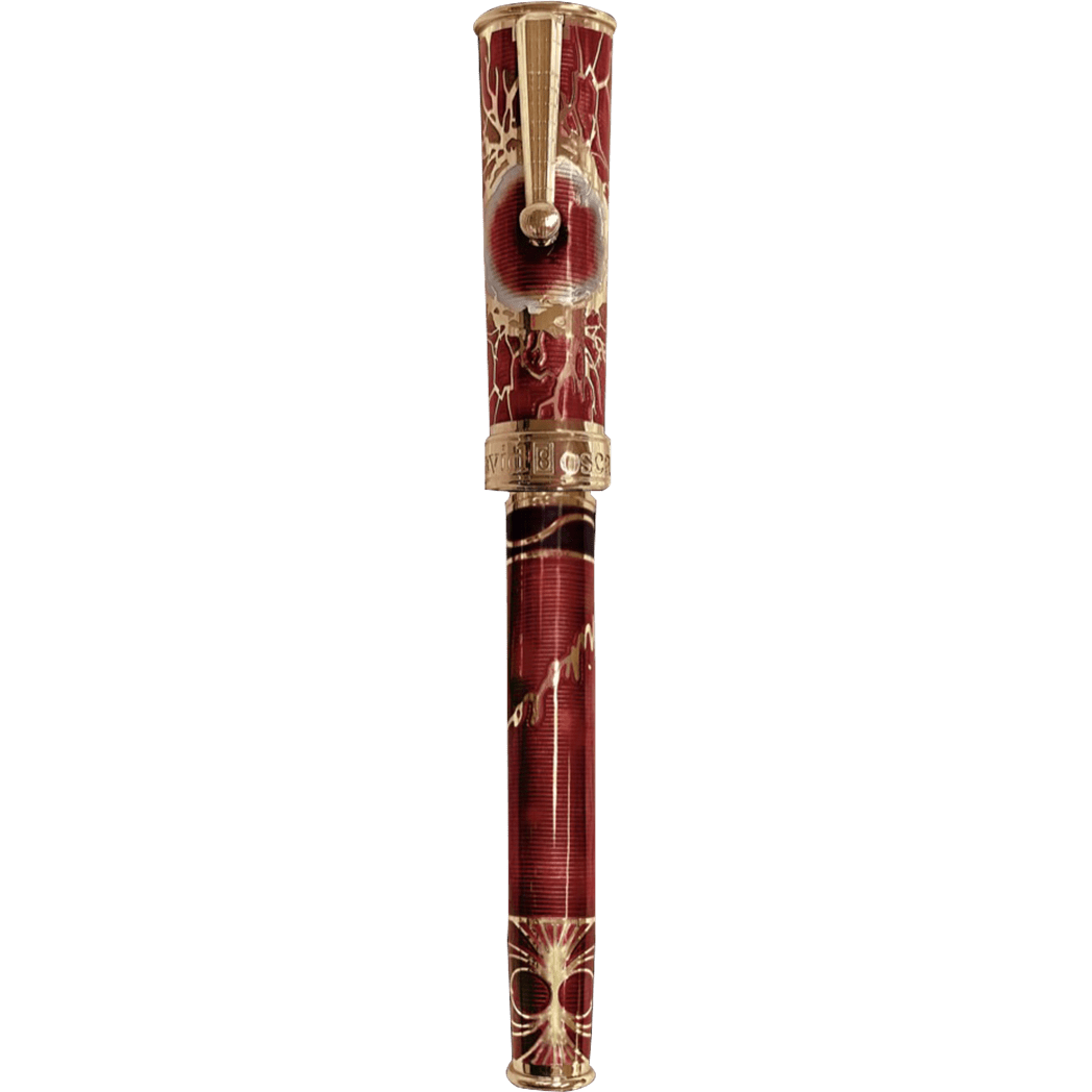 David Oscarson Tesla Rollerball Pen - Translucent Orange - Pen Boutique Ltd
