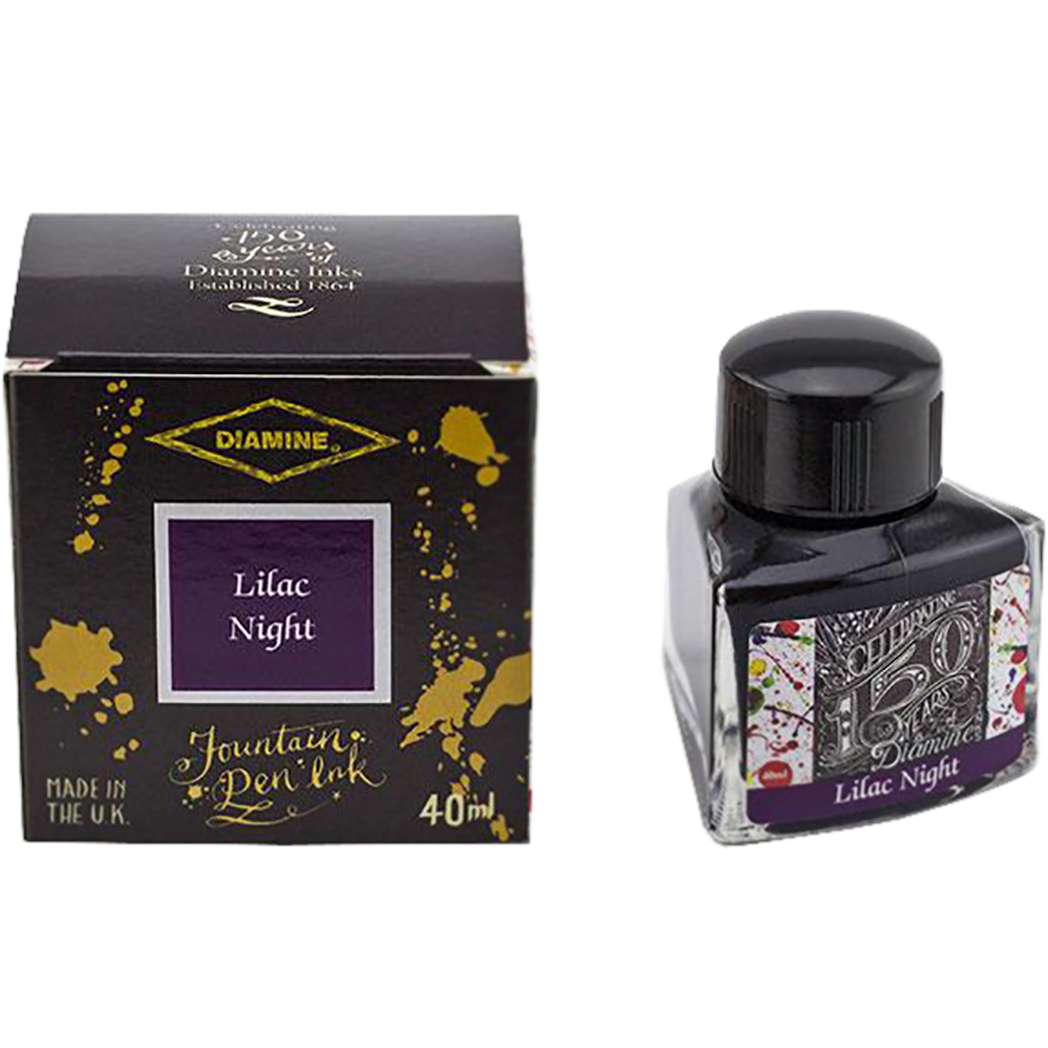 Diamine 150th Anniversary Ink Bottle - Lilac Night - 40ml-Pen Boutique Ltd