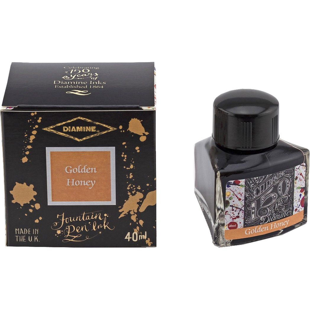 Diamine 150th Anniversary Ink Bottle - Golden Honey - 40ml-Pen Boutique Ltd